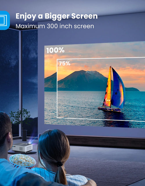 Load image into Gallery viewer, Proyector Wifi Bluetooth, Proyector De Películas Portátil Nativo 1080P Para Hogar Y Exterior, Proyector De Vídeo HD Completo Compatible Con Teléfono/Portátil/Pc/Tv Stick/Usb/Tarjeta Sd (Trípode Incluido)
