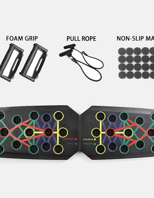 Load image into Gallery viewer, Portable Foldable Push-Up Board Set with Handles Multifunctional Fitness Equipment for Chest Abdomen Arms Back Training
