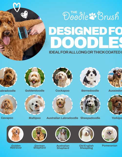 Load image into Gallery viewer, - Doodle Brush for Dogs, Goldendoodle Brushes for Grooming &amp; Dog Brush for Labradoodle - Doodle Dog Brush - Doodle Grooming Brush, Bernedoodle Brush - Slicker Brush for Doodles
