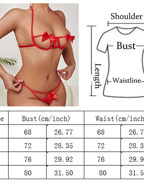 Load image into Gallery viewer, Women'S Sexy-Lingerie Lace Babydoll Bra Thong Set Sleepwear Underwear Nightwear
