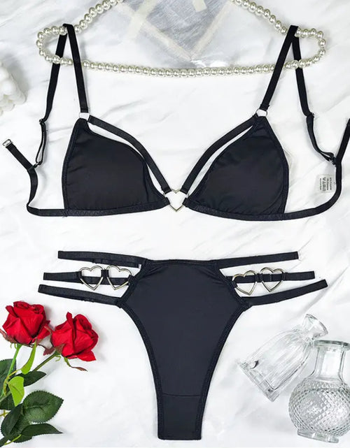 Load image into Gallery viewer, Women'S Sexy-Lingerie Lace Babydoll Bra Thong Set Sleepwear Underwear Nightwear
