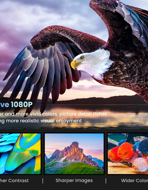 Load image into Gallery viewer, Proyector Wifi Bluetooth, Proyector De Películas Portátil Nativo 1080P Para Hogar Y Exterior, Proyector De Vídeo HD Completo Compatible Con Teléfono/Portátil/Pc/Tv Stick/Usb/Tarjeta Sd (Trípode Incluido)
