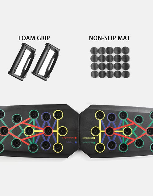 Load image into Gallery viewer, Portable Foldable Push-Up Board Set with Handles Multifunctional Fitness Equipment for Chest Abdomen Arms Back Training
